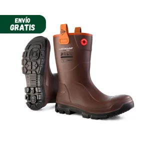 Dunlop Bottes mi-hautes Purofort RigPRO Marron foncé (LJ0HX42)