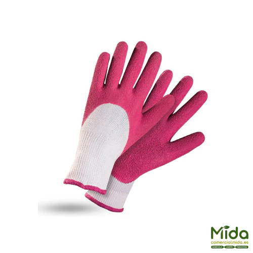 Rostaing Basic Fushia Guantes de Látex Polivalente para Bricolaje y Jardinería – Image 2