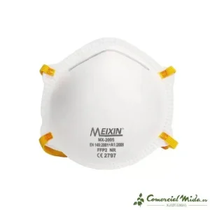 Masque FFP2, NR, Poudre Dolomite, Blanc, 2 Elastiques, TST