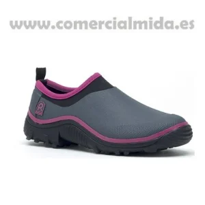 ROUCHETTE TRIAL GRIS/FRAMBOISE Sabot pour Femme